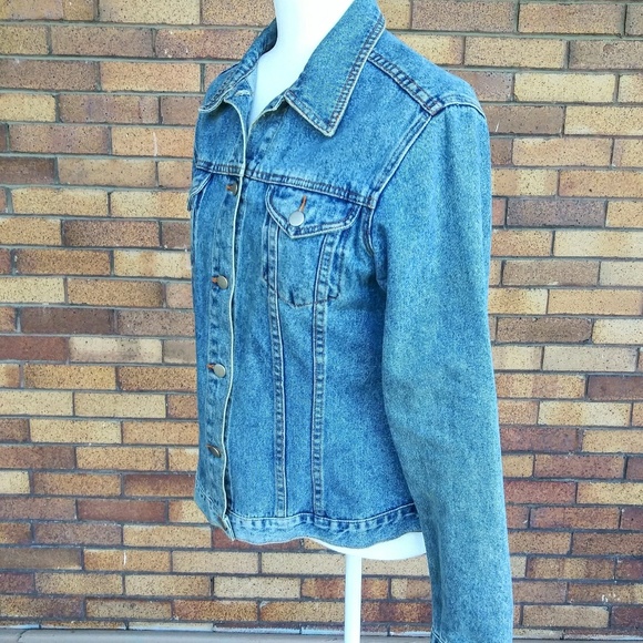 For Joseph Blue Denim Trucker Jacket Cotton Large - Picture 5 of 7